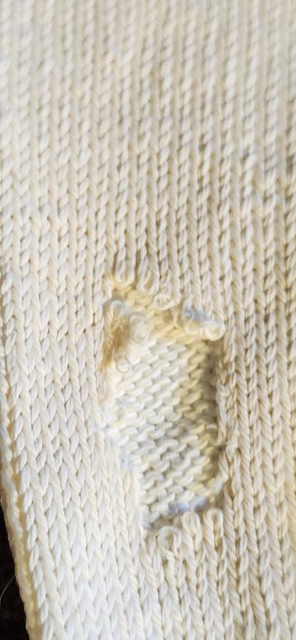Pr. Antique PA. Wedding Socks w/Initials #1