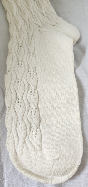 **Pr. Antique PA. Amish Stockings w/Initials