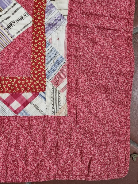 **Antique PA. Double Sided 9 Patch Crib/Bars Quilt
