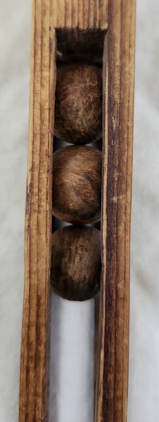 Antique Folk Art Ball & Cage Whimsy w/Faces