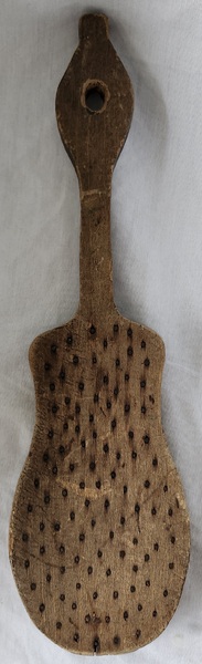 Antique Folk Art Guitar Form Carding Comb