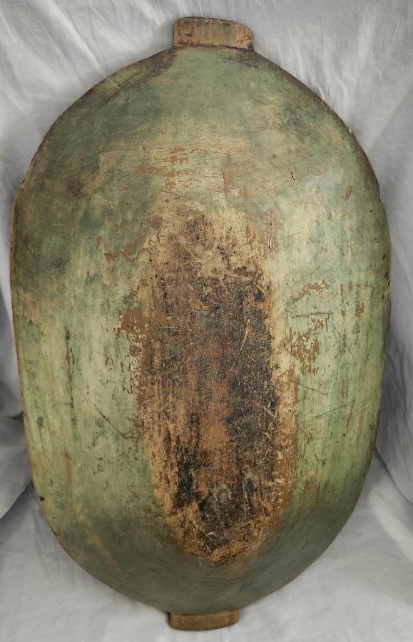 Antique New England Trencher in Orig. Green Paint