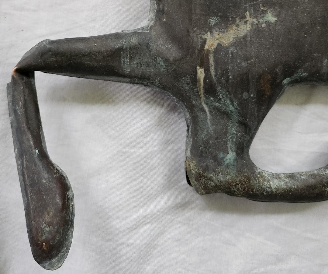 Vintage Copper Running Horse Weather Vane
