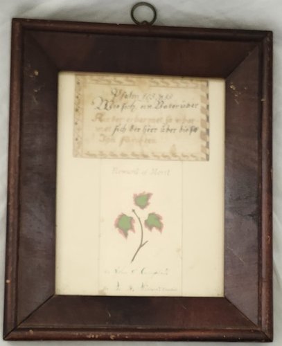 Antq. Leaf Watercolor Award of Merit + German Note