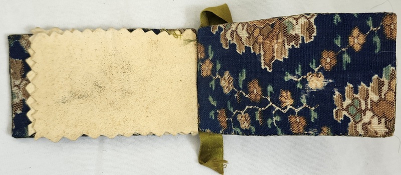 Dear Antique 1857 Book Form Pin Keep w/Note