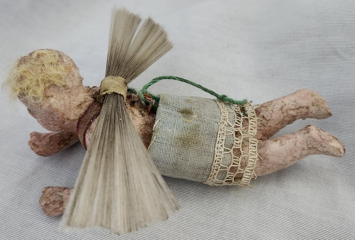 Antique German Wax Angel Xmas Ornament #3