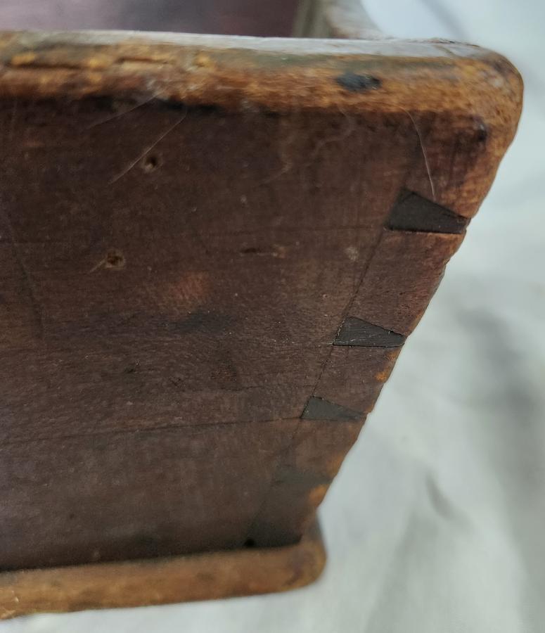 Lg. Antique PA. Cutlery Tray in Original Red Wash