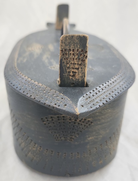 Antq. Scandinavian Fish Form Tine Box w/Provenance