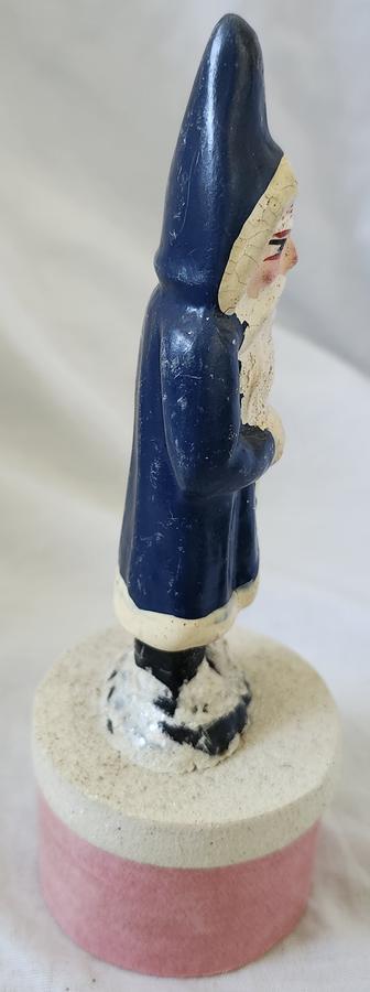 Vintage German Blue Belsnickle Candy Container