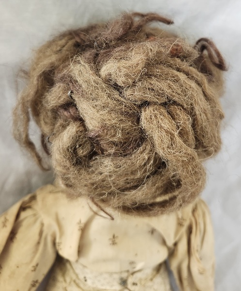 Late 1800's Folk Art Rag Doll-Hand Drawn Face
