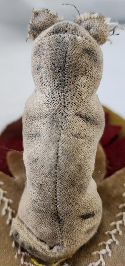 Rare Pr. Antique Folk Art Dog & Cat Pen Wipes