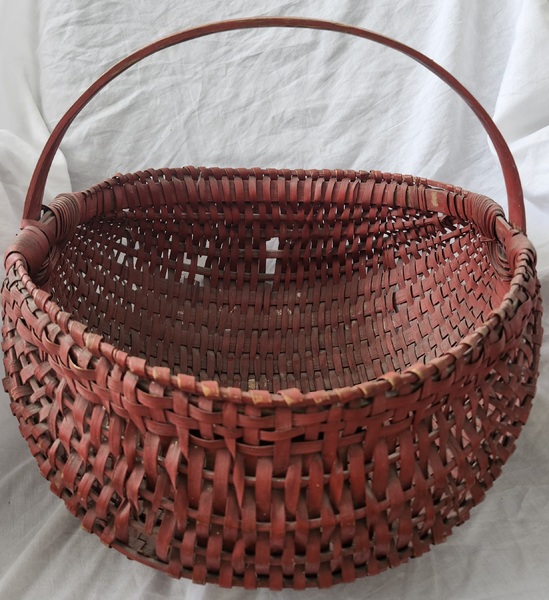 **Antq. Buttocks Red Painted Basket - Shane Hawkin