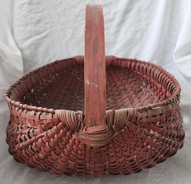 **Antq. Buttocks Red Painted Basket - Shane Hawkin