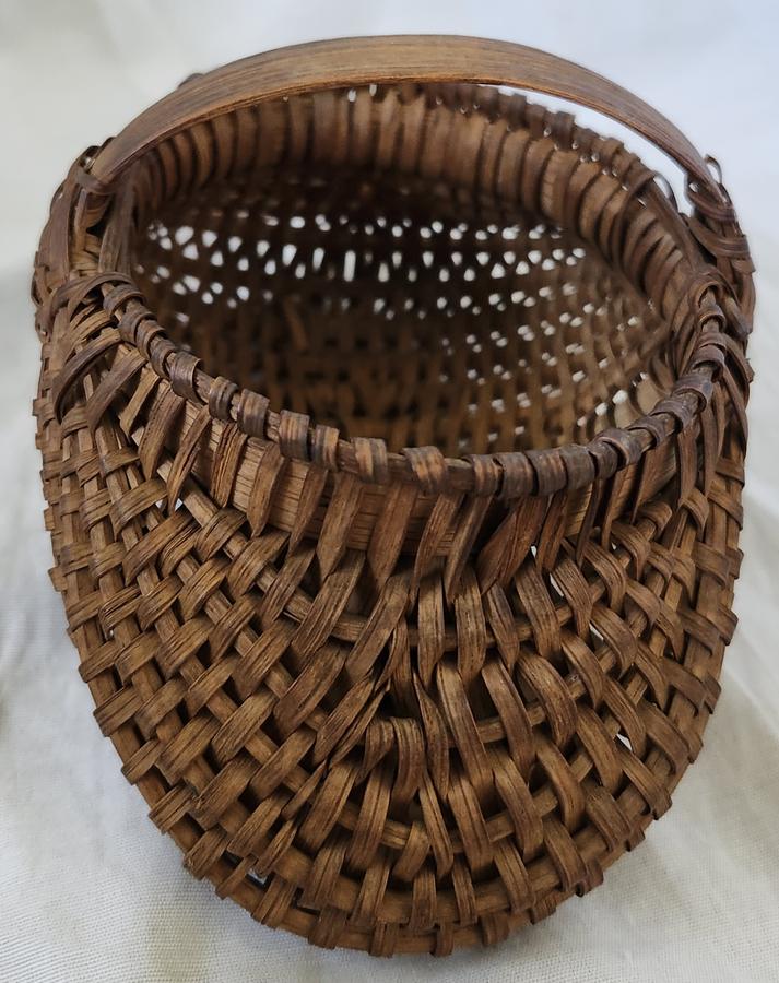 19th C. Miniature Appalachian Buttocks Basket