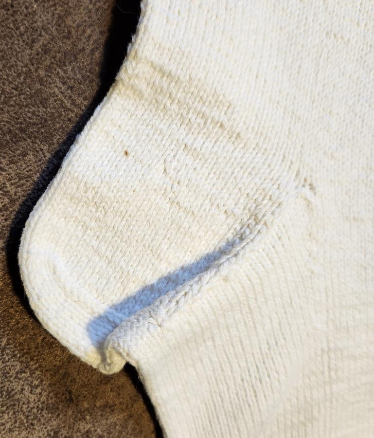 Pr. Antique PA. Wedding Socks w/Initials #2