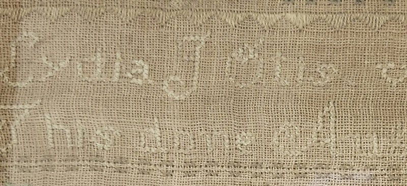 Antique 1820 Scituate, MA Sampler by Lydia Otis