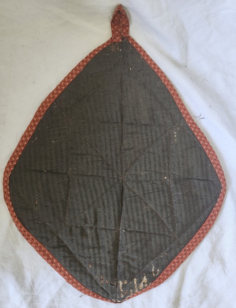 Lg. Antique 9-Patch in Diamond Pot Holder #1