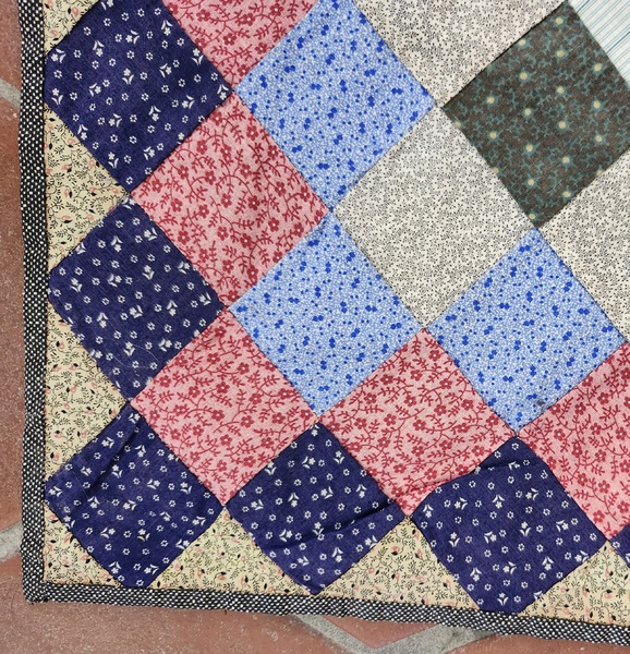 **Antique PA. Patchwork Pillowcase in Early Fabric