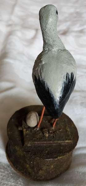 Rare Antique 7 1/2" German Stork Candy Container