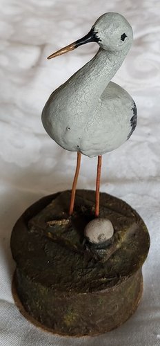 Rare Antique 7 1/2" German Stork Candy Container