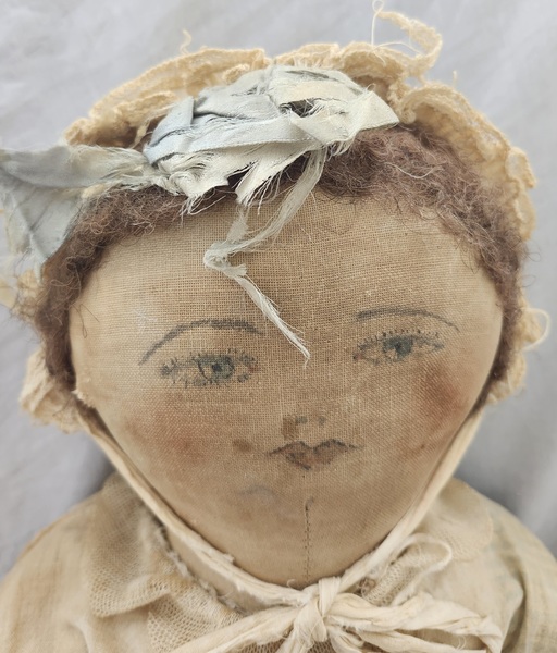 Antique PA. Moravian Rag Doll w/Provenance