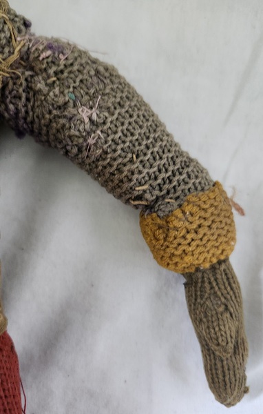 **19th C. Knitted Male Rag Doll Ex Joziatis NH