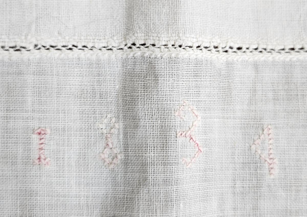 Dtd.1834 PA. Show Towel w/Ladies, Birds, Tulips