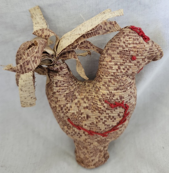 Chicken Rooster on Spool Pin Cushion Ex Booth #2