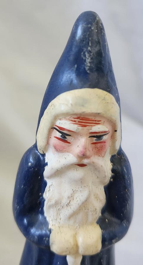 Vintage German Blue Belsnickle Candy Container