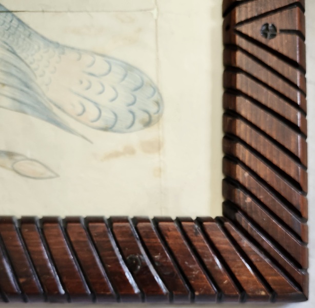 19th C. American Folk Art Drawing of Peace Dove