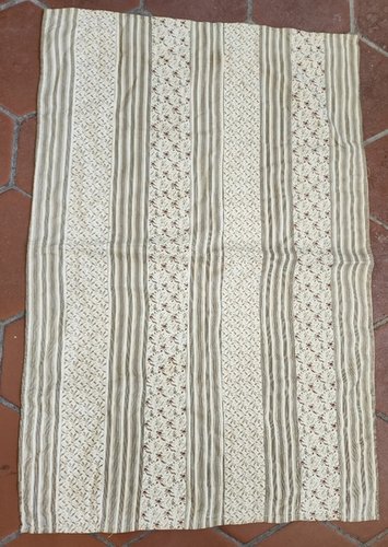 **Antq. PA. Bars Newborn/Doll Quilt, Early Fabrics