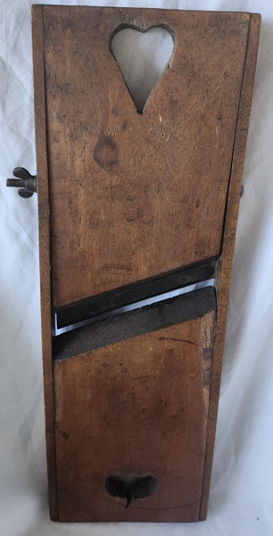 Antique PA. Folk Art Slaw Board w/Heart & Tulip
