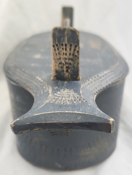 Antq. Scandinavian Fish Form Tine Box w/Provenance