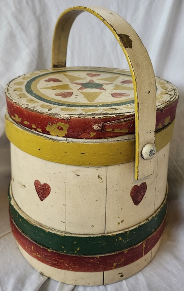 **Antique PA. Dutch Style Painted Firkin