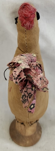 Chicken Rooster on Spool Pin Cushion Ex Booth #7