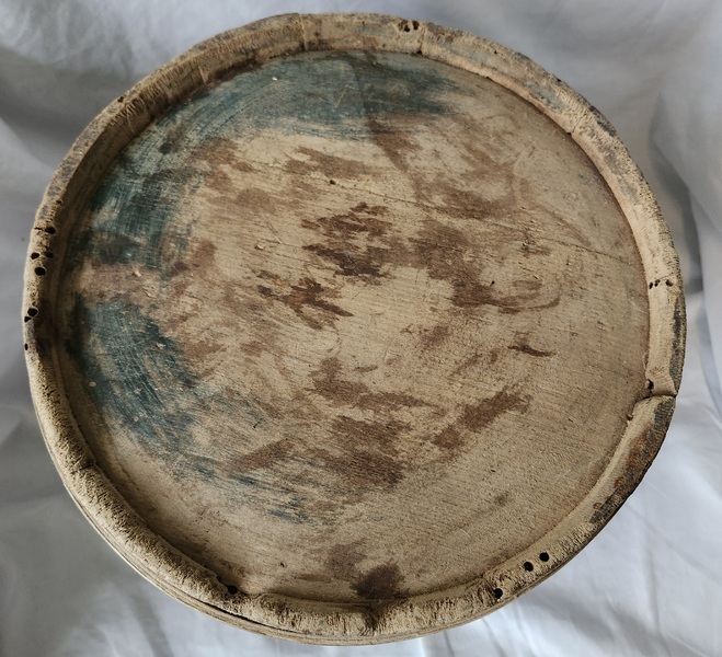 **Antique New England Primitive Painted Bucket