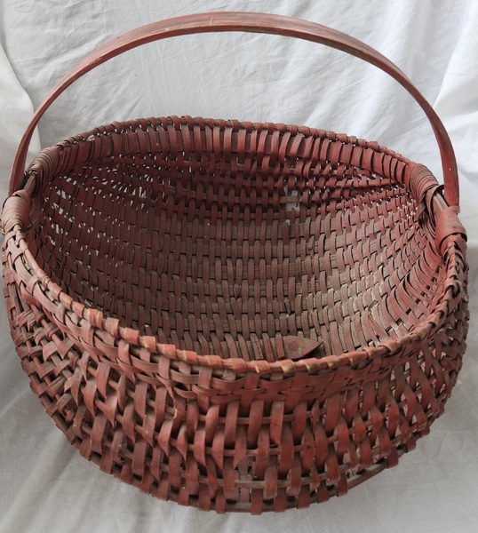 **Antq. Buttocks Red Painted Basket - Shane Hawkin