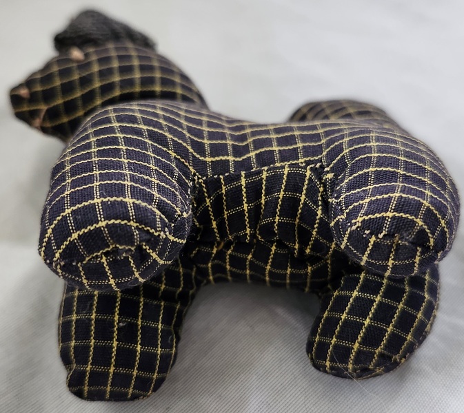 **Antique PA. Folk Art Dog Pin Cushion Whimsy