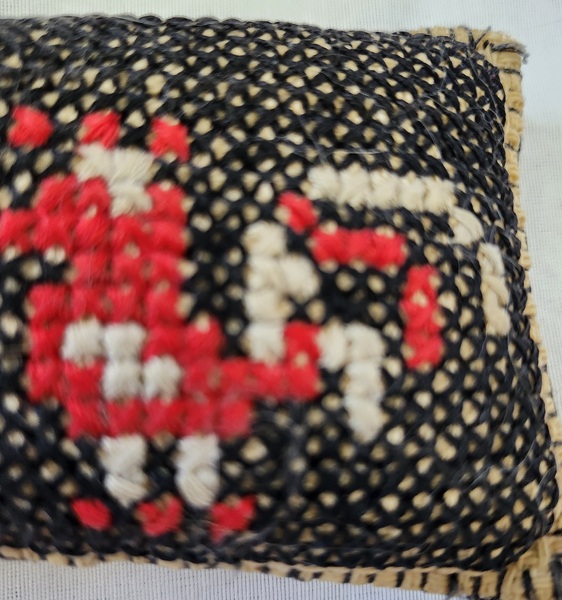 Antique Double Rooster Pillow Pin Cushion Ex Booth