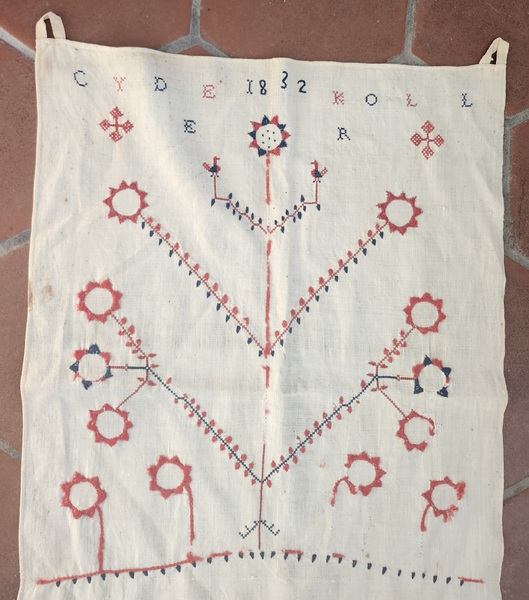 1832 PA. Show Towel-Cyde Koll w/Bird Tree, Flowers