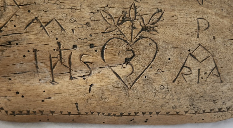Antq. 1827 Scandinavian Mallet w/Religious Motifs