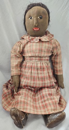 19th C. All Original Black Folk Doll Ex Stass #2