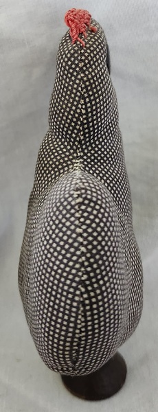 Chicken Rooster on Spool Pin Cushion Ex Booth #5
