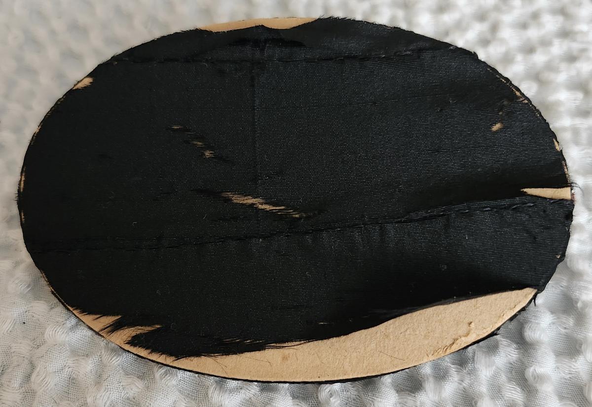 Antique Folk Art Velvet Rabbit Pen Wipe