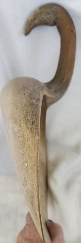 Antique Scandinavian Folk Art Scoop w/Bird Handle