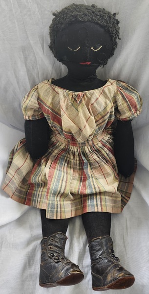 **19th C. All Original Black Folk Doll Ex Stass #3