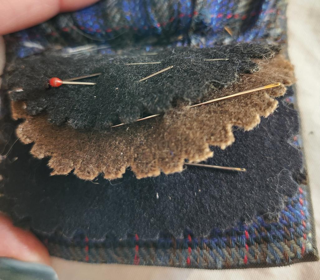 19th C. Wool Huswif Ex Pat Hatch