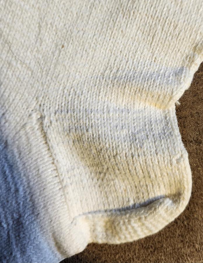 Pr. Antique PA. Wedding Socks w/Initials #2
