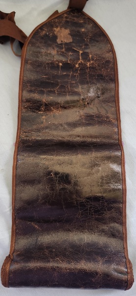 **Antique Shaker Kid Leather & Silk Huswif
