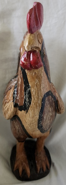 **Vntg. American Folk Art Carved & Painted Rooster